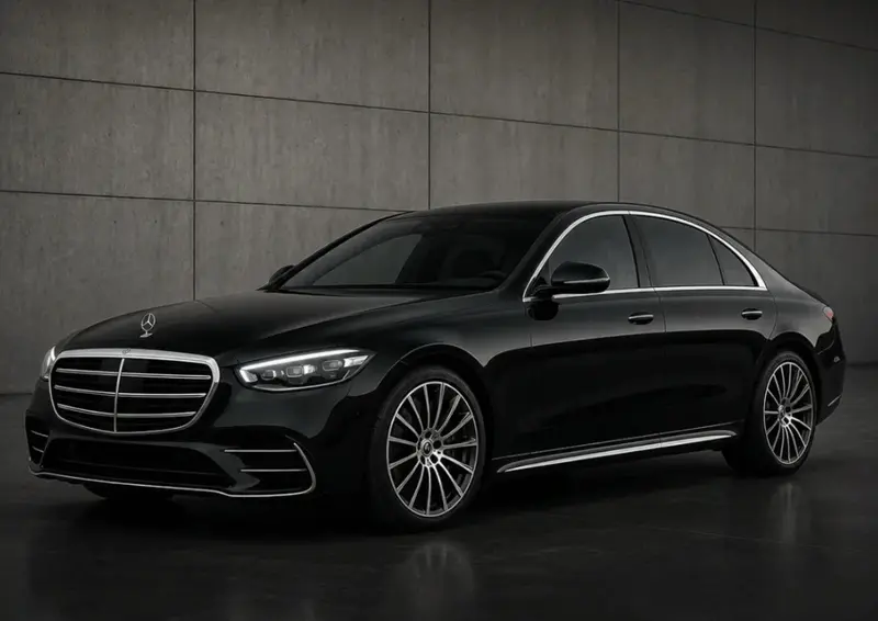 Mercedes S Class Black by Swiss Elite Transfers Switzerland